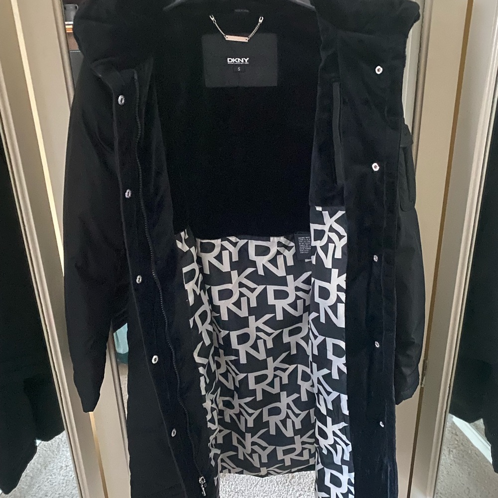 DKNY Small Black Puffer Coat Gorgeous Brand New & Never Worn Rare NWOT